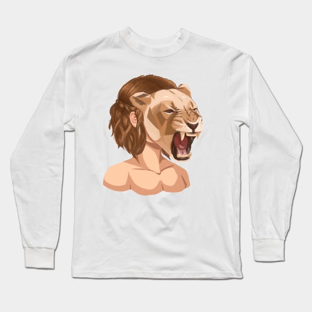 Lioness Long Sleeve T-Shirt by schri84